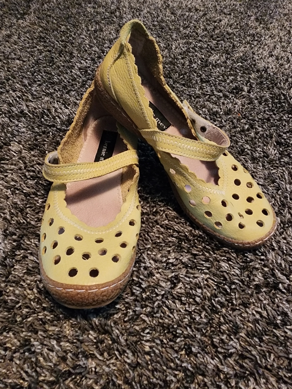 Bernie Mev Leather Cutout Mary Janes